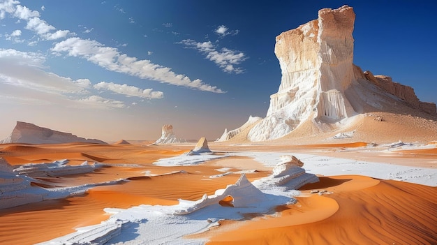 Il deserto bianco di Farafra in Egitto si trova nel deserto del Sahara in Africa