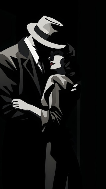 Il detective degli anni '20 abbraccia drammaticamente il film noir dalle linee pulite dei cartoni animati di femme fatale