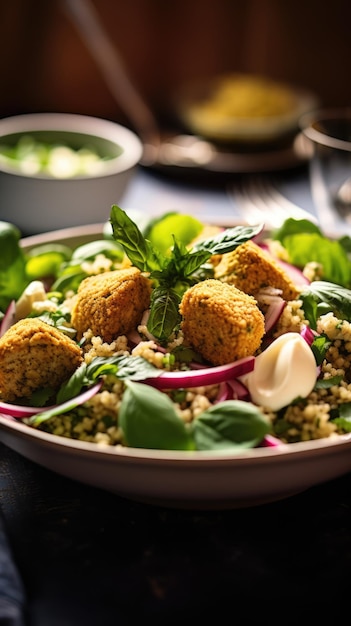 Il falafel è una palla fritta o una frittella a forma di patatina di origine araba