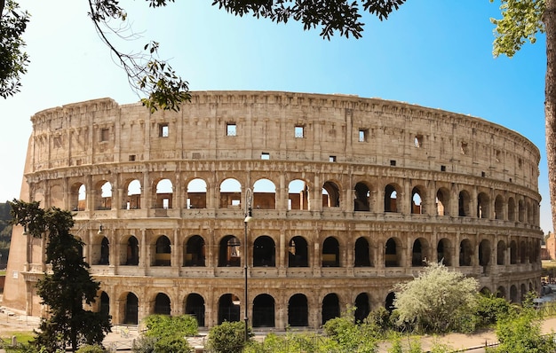 Il famoso Colosseo a Roma Italia