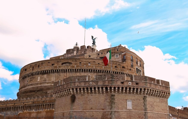 Il famoso Ponte Sant'Angelo Roma Italia