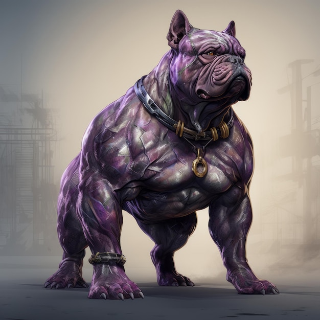 Il fantasma Iridescent Hulk un King Kong dei cani bulli americani con massa muscolare e vene folle