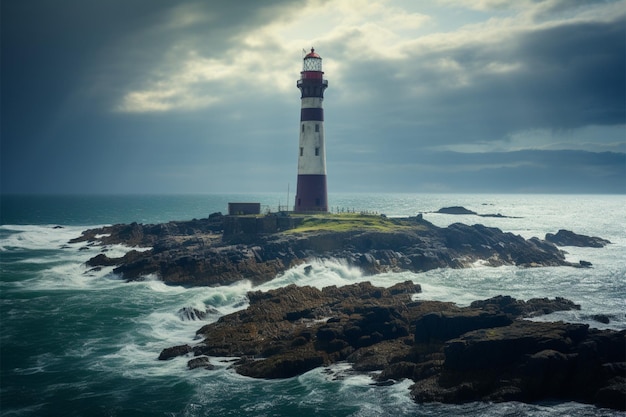 Il faro di Ile Vierge, tesoro marittimo francese, un faro di sicurezza