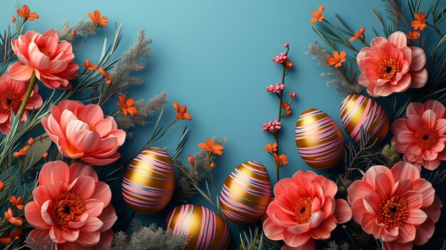 Il fascino di Pasqua un'alba serena un coniglietto giocoso o una natura morta intricata adornata con pastelli fiori e uova cattura l'essenza della tradizione familiare e sprigiona bellezza IA generativa