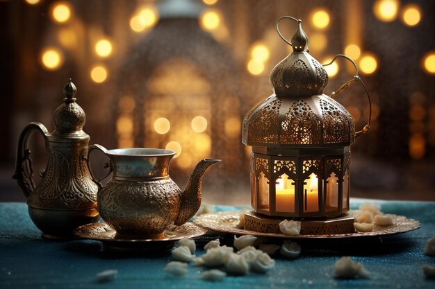 Il fascino festivo dell'arte notturna del Ramadan