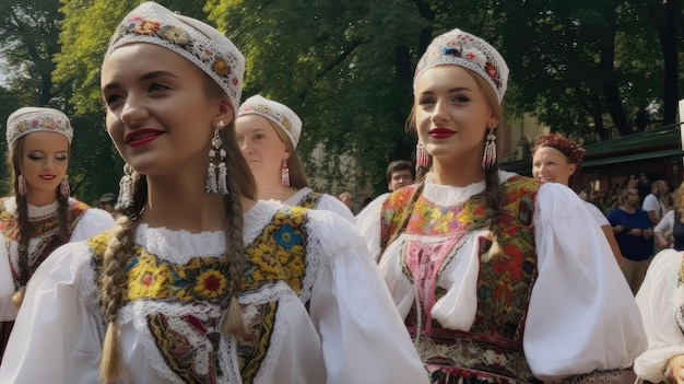Il festival della cultura ucraina è un'esperienza coinvolgente che invita i visitatori a esplorare e celebrare la bellezza e la ricchezza della cultura ucraina Generato da AI