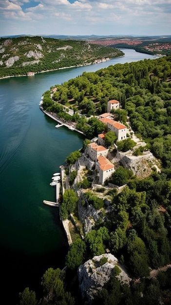 Il fiume e il castello di Kotor