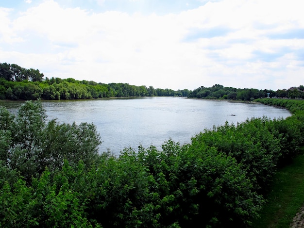 Il fiume nella città di Szentendre nel paese dell'Ungheria