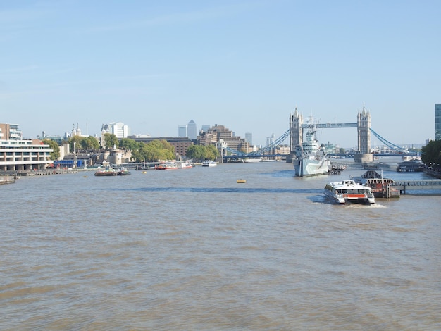 Il fiume Tamigi a Londra