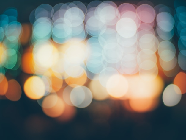 il fondo del bokeh delle luci di via della città di notte, luci ha offuscato il fondo del bokeh