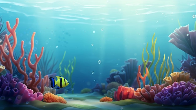 Il fondo marino in stile Pixar