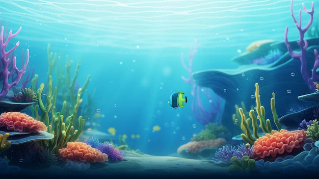 Il fondo marino in stile Pixar