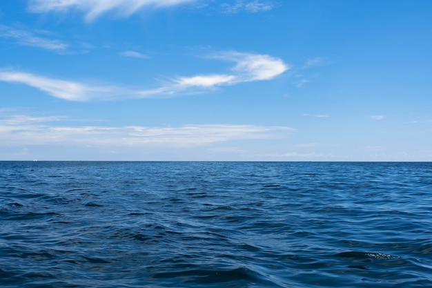 Il fronte oceano e il paesaggio marino.