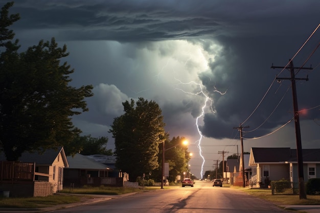 Il fulmine a sfera nell'occhio di un tornado