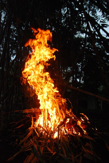 il fuoco è acceso