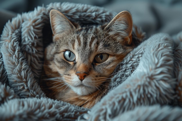 Il gatto sotto la coperta