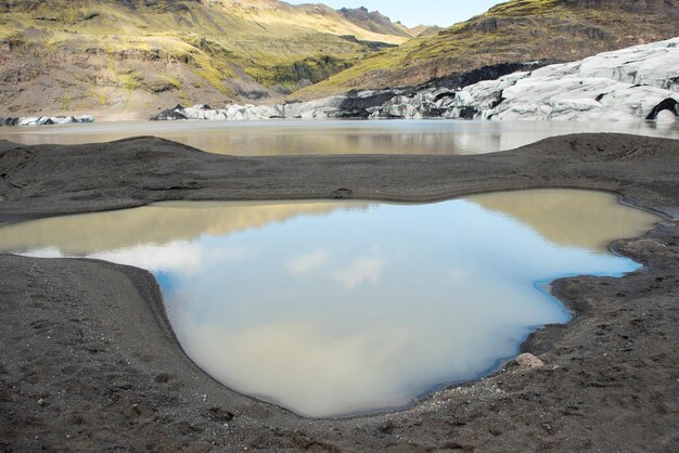 Il ghiacciaio di Solheimajokull, Islanda