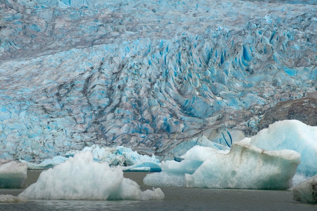 Il ghiacciaio Juneau Mendenhall in Alaska