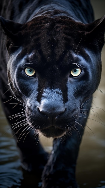 Il giaguaro nero è una specie di gatto del genere panthera.