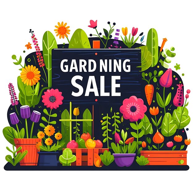 Il giardinaggio vende un'offerta