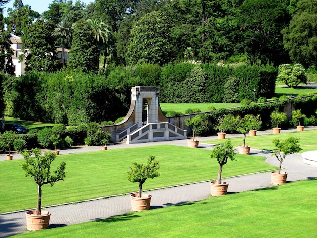 Il giardino dei Musei Vaticani Roma Italia