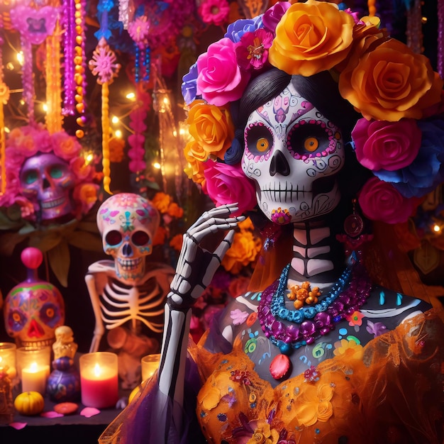 Il giorno dei morti con Catrina