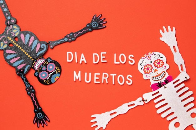 Il giorno dei morti Dia De Los Muertos Halloween Celebration Background Cultura messicana tradizionale