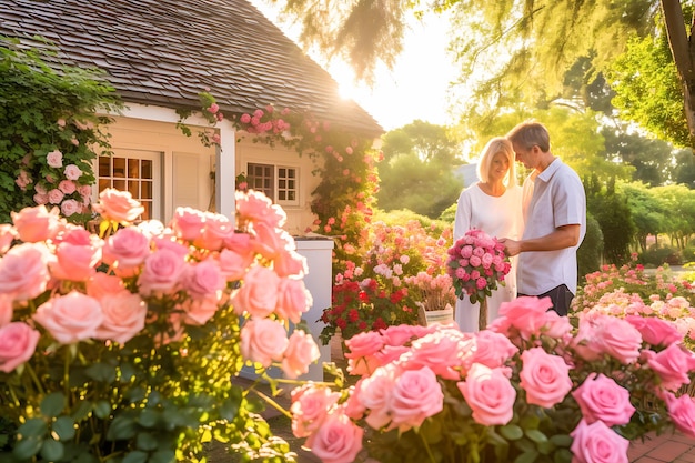 Il giorno di San Valentino di una coppia romantica Hu abbracciando l'amore hanno condiviso un momento di pura connessione