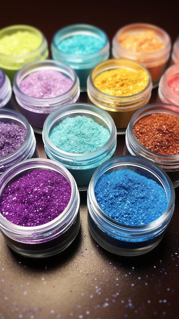 il glitter viola è una combinazione di colori popolare.