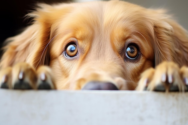 Il Golden Retriever sembra innocente.