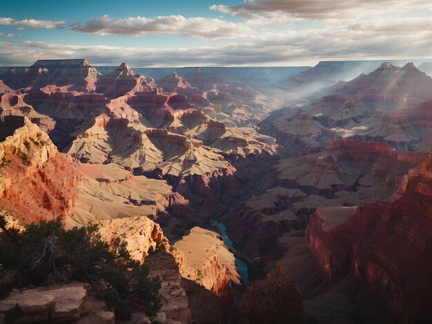 Il Grand Canyon con una splendida vista.