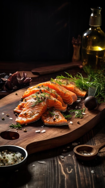 Il gravlax o salmone scolpito è un piatto nordico