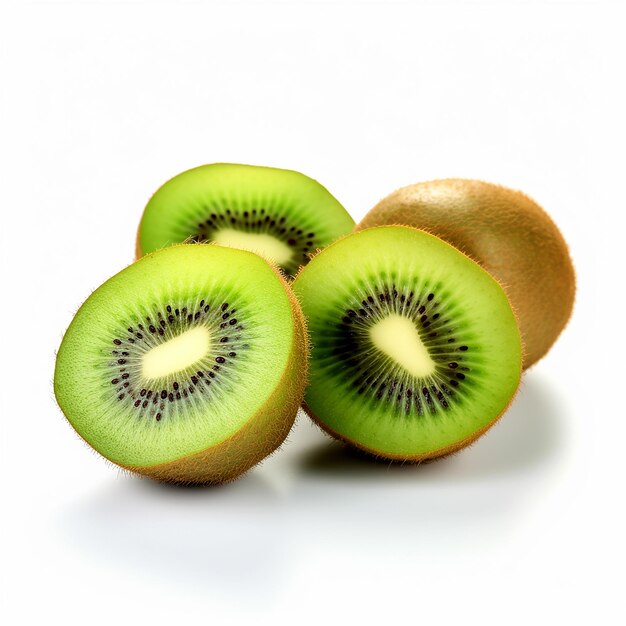 Il kiwi isolato su uno sfondo bianco