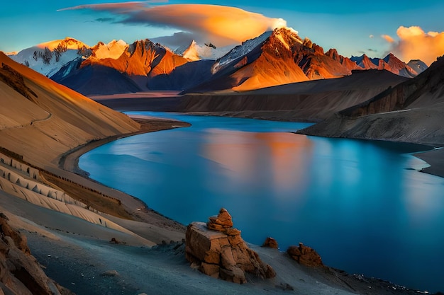 Il lago blu del Ladakh