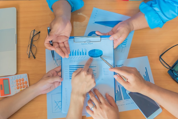 Il lavoro di squadra Il concetto di business meeting di successo.