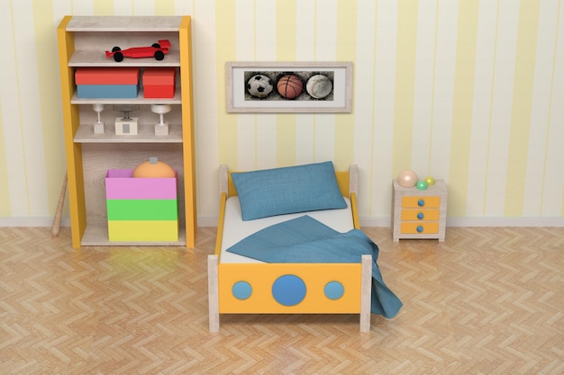 Il letto a casa.