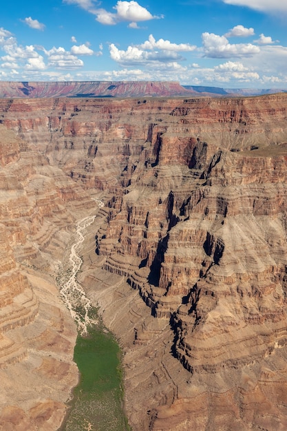 Il letto del fiume prosciugato nel Grand Canyon