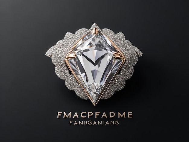 Il logotipo dei gioielli fast fashion include il diamante