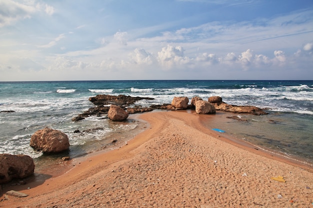 Il lungomare di Tiro, in Libano