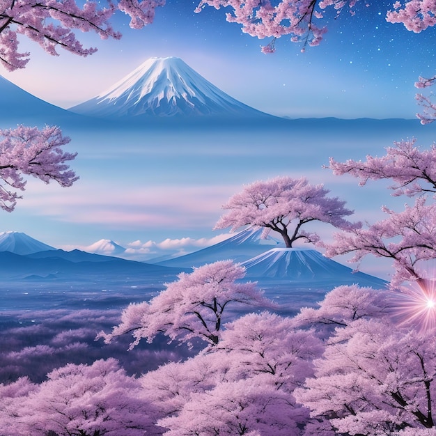 Il maestoso Monte Fuji, punto di riferimento iconico del Giappone