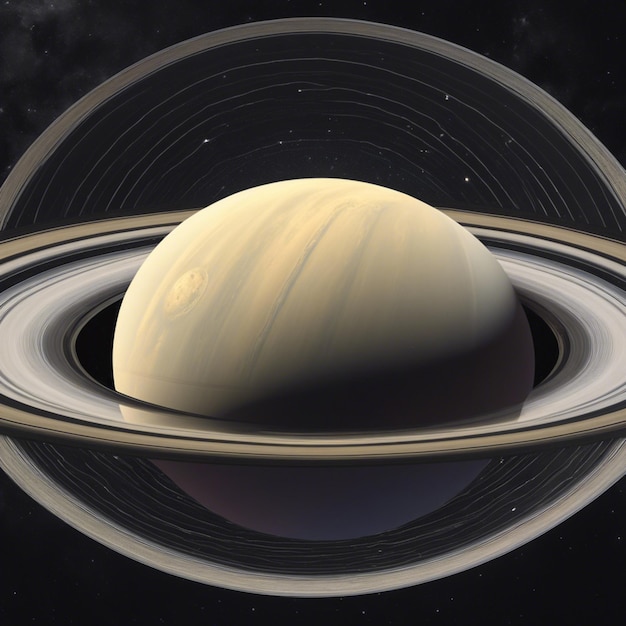 Il maestoso pianeta con anelli di Saturno