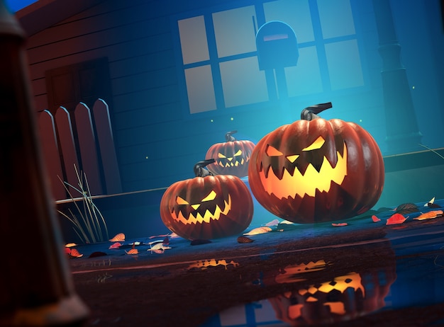 Il malvagio Halloween Jack O Lantern