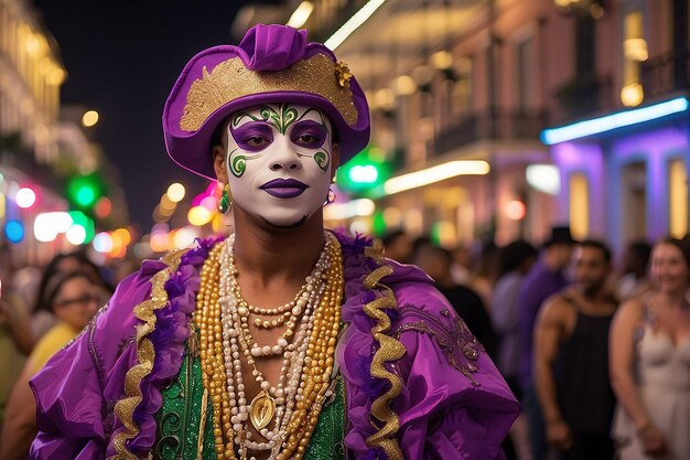 Il Mardi Gras sfila per le strade di New Orleans. La gente ha festeggiato in modo folle la celebrazione del Carnevale