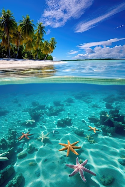 il mare blu delle Maldive