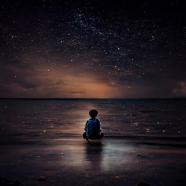 Il mare della luna, foto del ragazzo