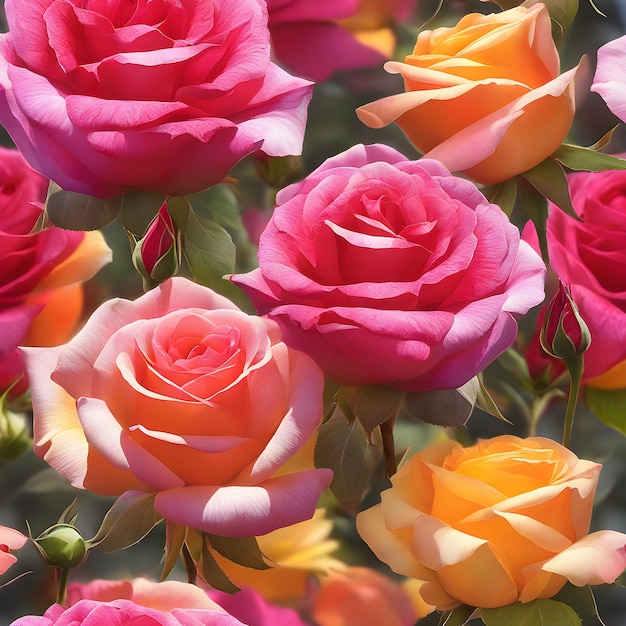 Il miglior risultato estetico massimo una bella rosa brillante fotografia digitale palette primavera
