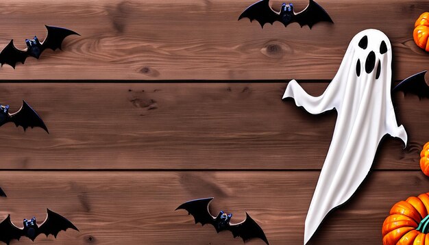 Il mockup di Halloween crea un'immagine