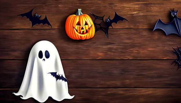 Il mockup di Halloween crea un'immagine