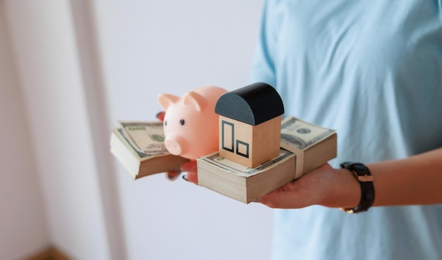 Il modello di casa risparmia denaro per la pianificazione futura, acquista la casa dei sogni o un immobile