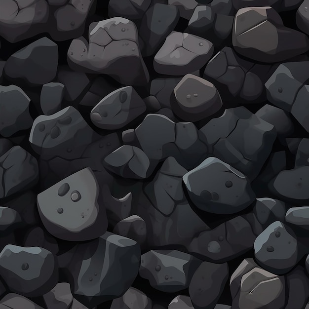 Il modello di consistenza della parete di roccia o del pavimento a piastrelle senza bordi in stile di disegno per i videogiochi